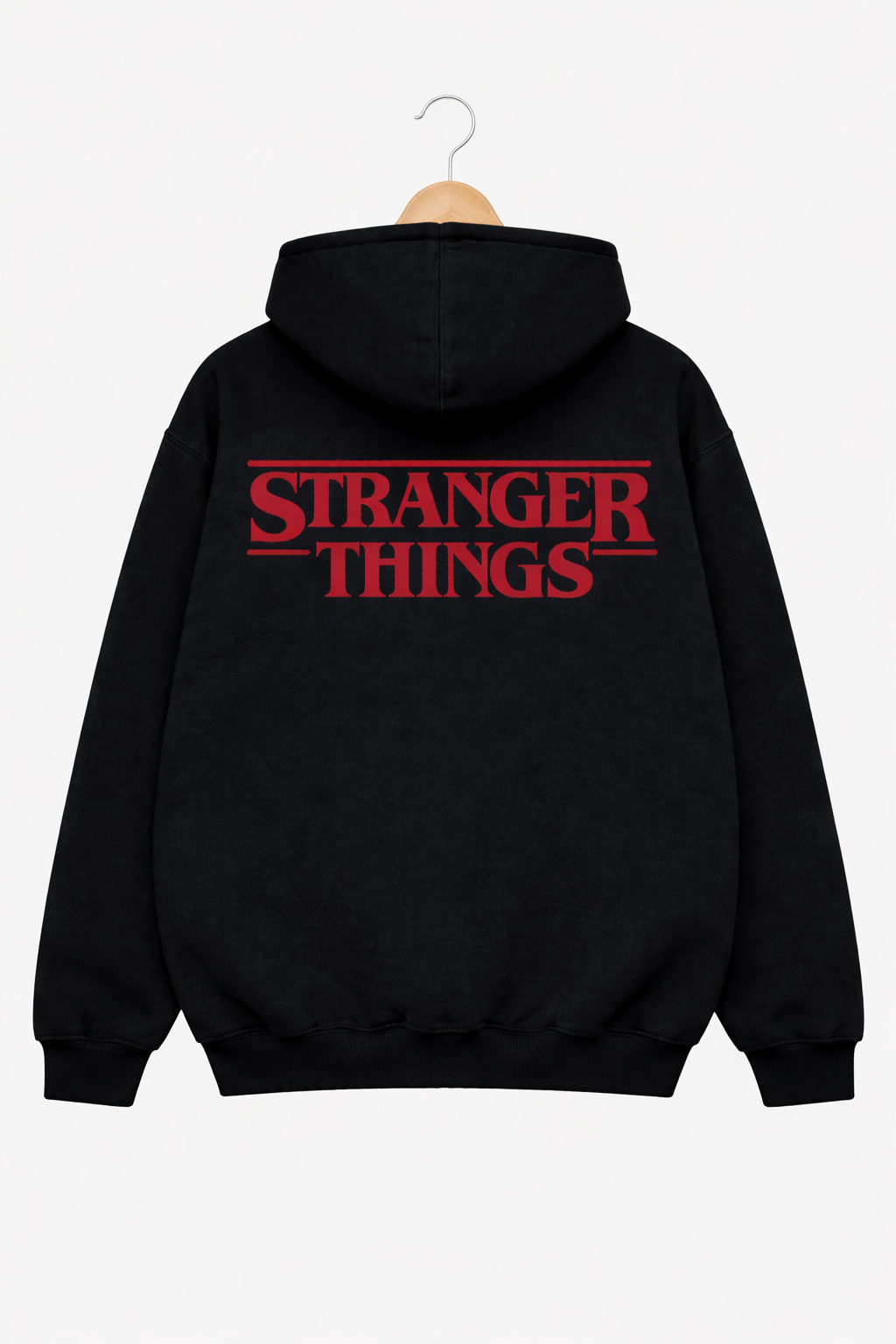 BLACK STRANGER THINGS HOODIE